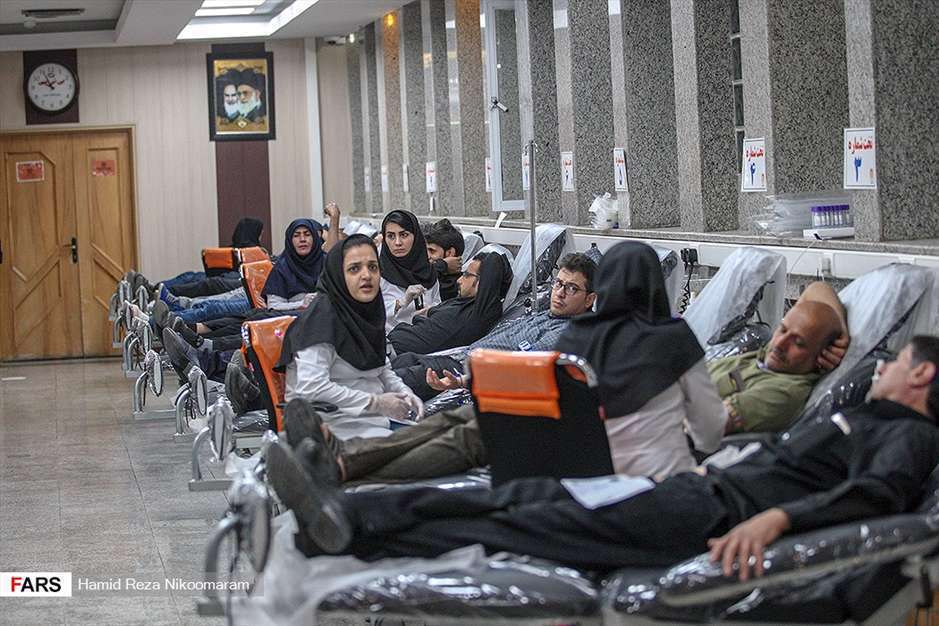 اهدای خون در شب بیست و یکم رمضان