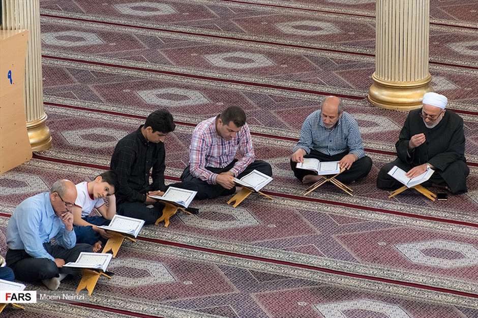 جزء خوانی قرآن کریم در«مسجد شافعی» کرمانشاه 