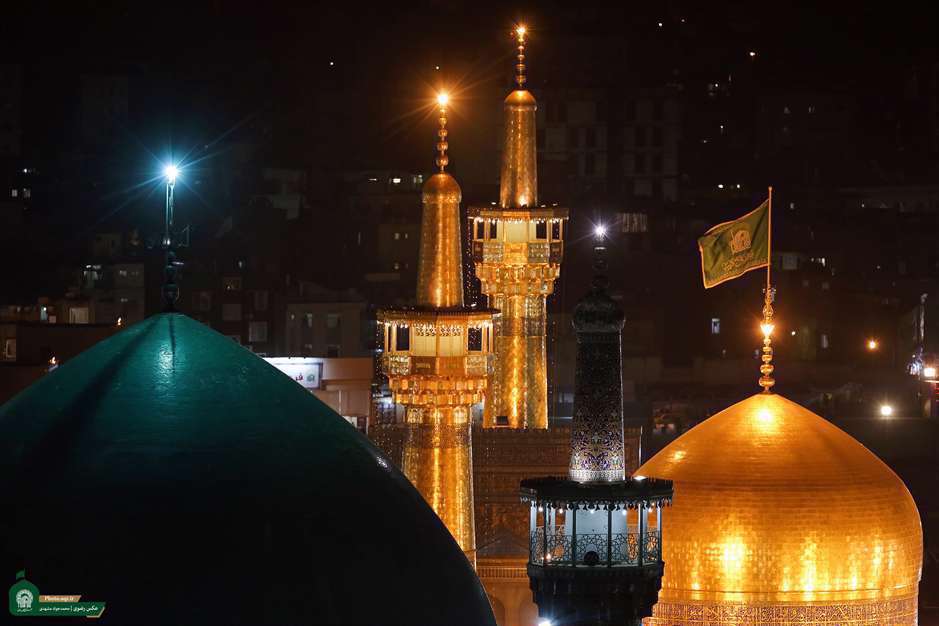 گنبد و گلدسته حرم مطهر رضوی