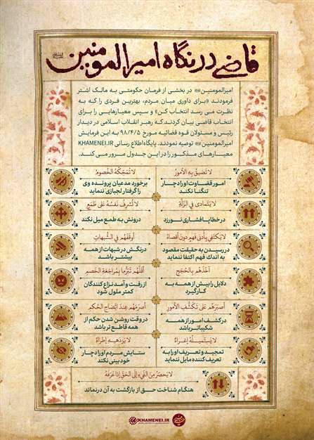 قاضی از نگاه امیرالمومنین علیه السلام