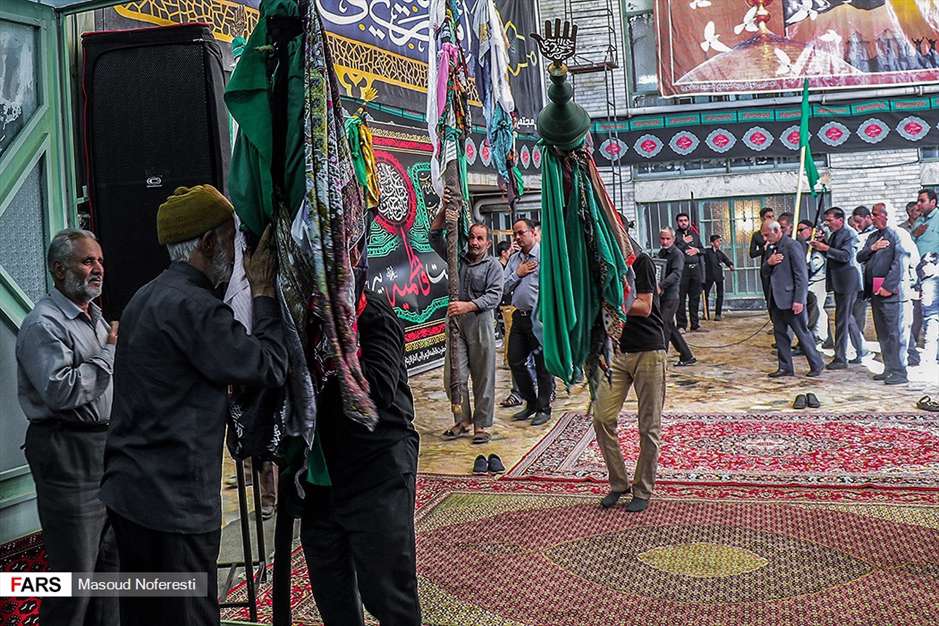 آیین سنتی «علم‌بندان» در بیرجند 