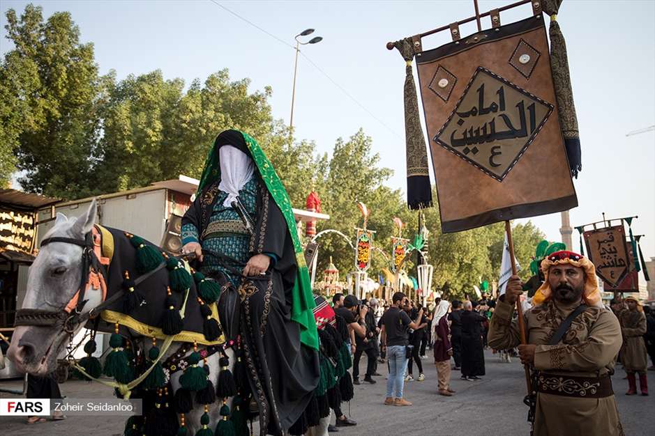 ورود نمادین کاروان امام حسین(ع) به کربلا