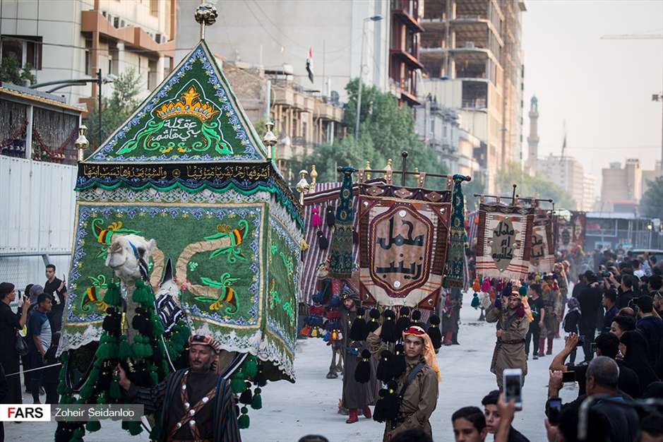 ورود نمادین کاروان امام حسین(ع) به کربلا
