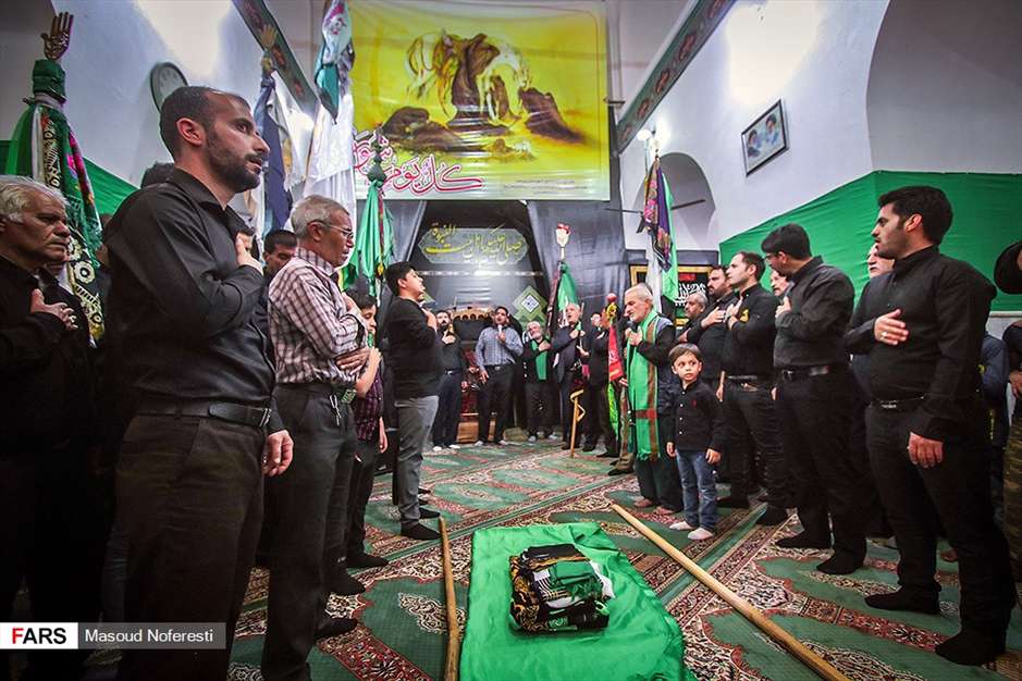 آیین سنتی «علم‌بندان» در بیرجند 