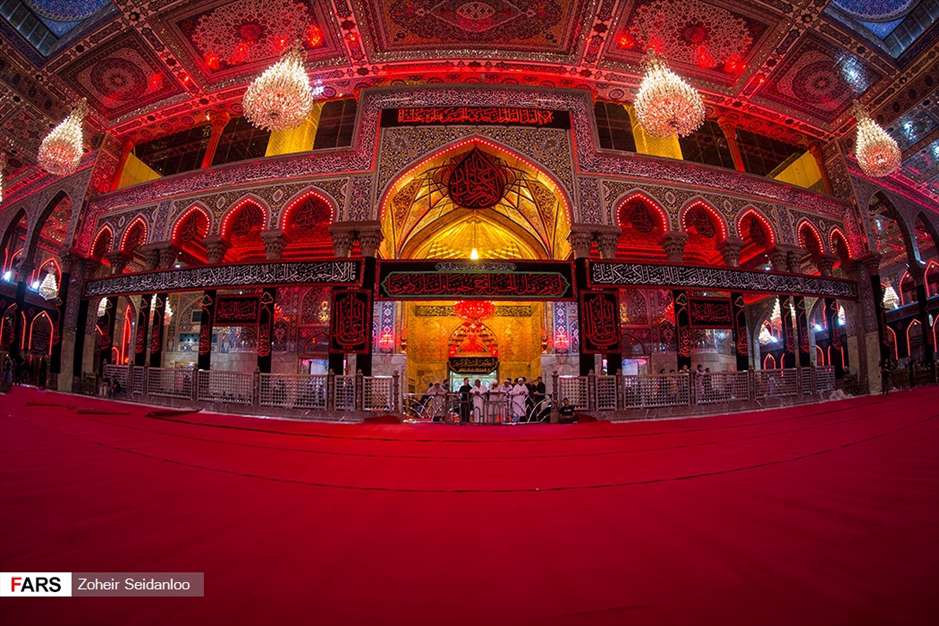 مفروش شدن حرم امام حسین (ع) 