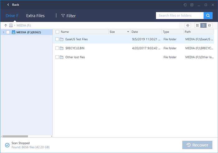 آموزش ریکاوری اطلاعات حذف شده با easeus data recovery