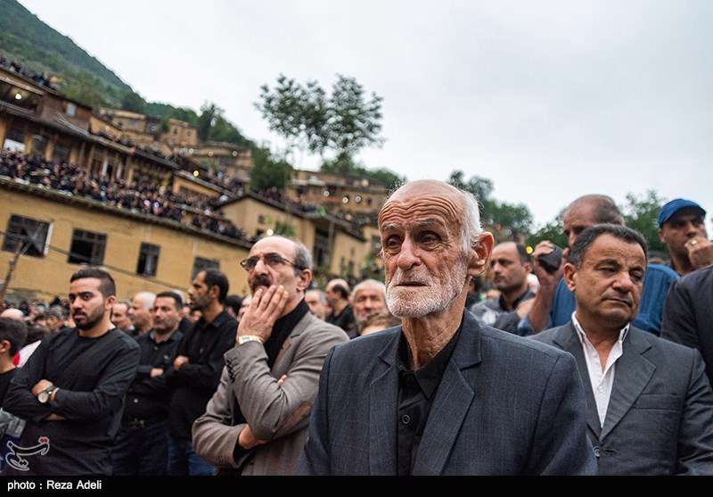  آئین علم بندان شب ششم محرم - ماسوله 