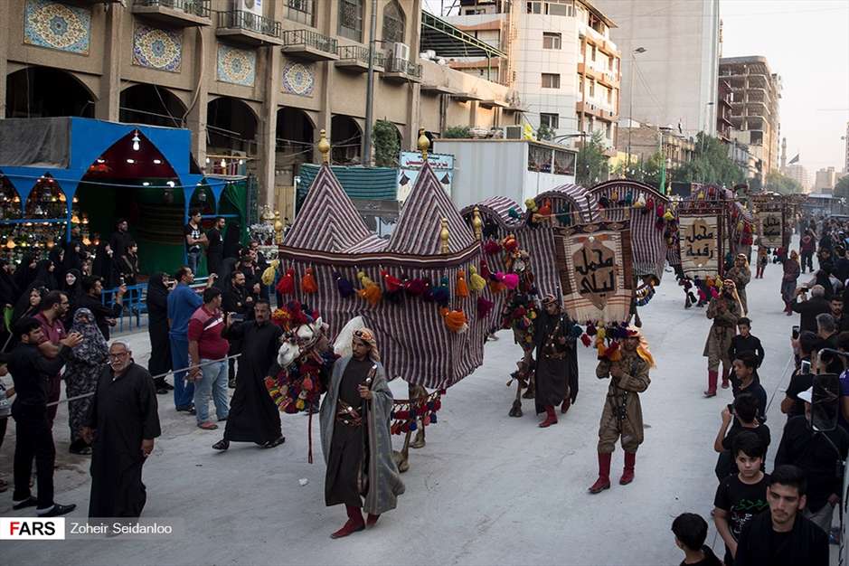 ورود نمادین کاروان امام حسین(ع) به کربلا