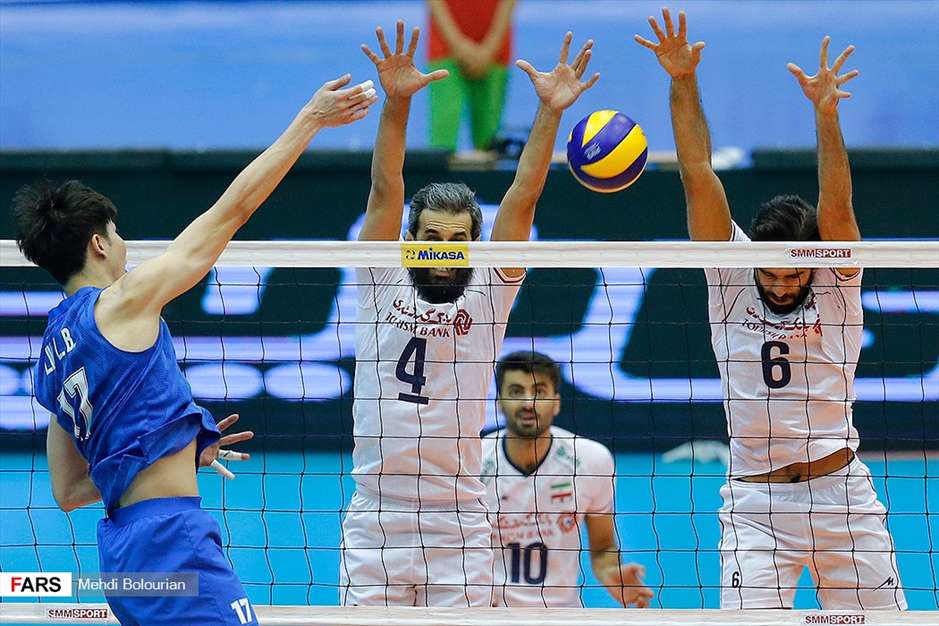والیبال قهرمانی آسیا ایران۳ - چین ۰