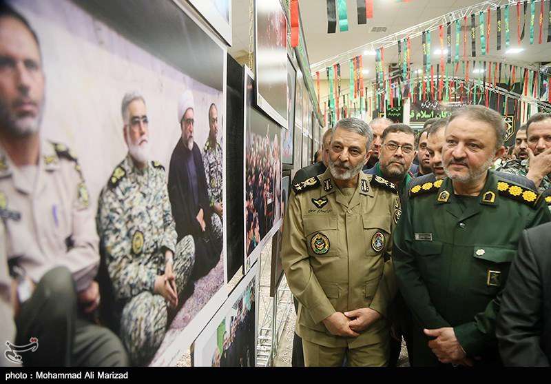  حضور امیر موسوی فرمانده کل ارتش در مراسم گرامیداشت سه دهه فعالیت هیئت رزمندگان اسلام قم 