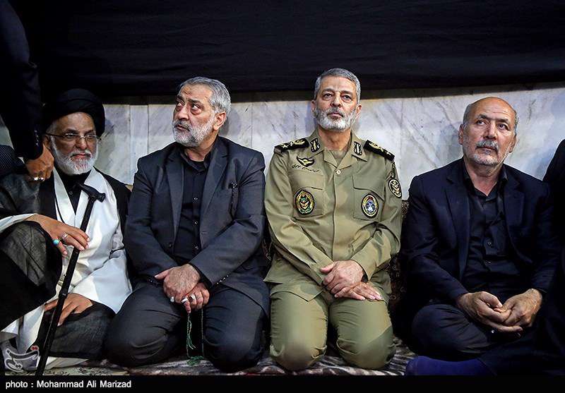  حضور امیر موسوی فرمانده کل ارتش در مراسم گرامیداشت سه دهه فعالیت هیئت رزمندگان اسلام قم 