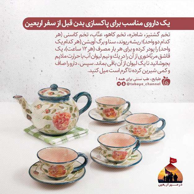  دارو برای پاکسازی بدن قبل از سفر اربعین