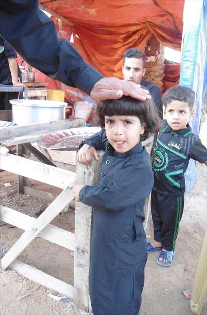 کودکان مهمان و میزبان در مسیر اربعین