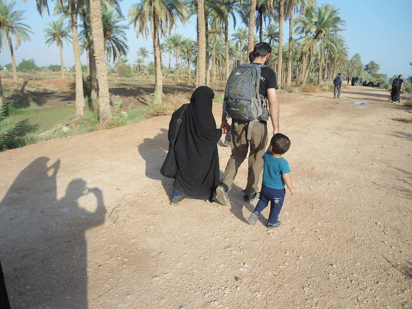 کودکان مهمان و میزبان در مسیر اربعین