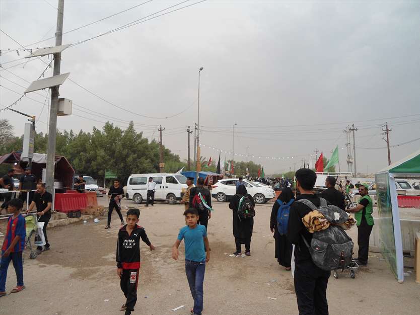 کودکان مهمان و میزبان در مسیر اربعین