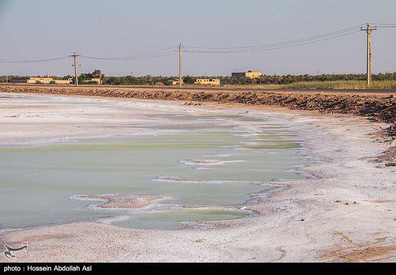  افزایش شوره زارها در آبادان 