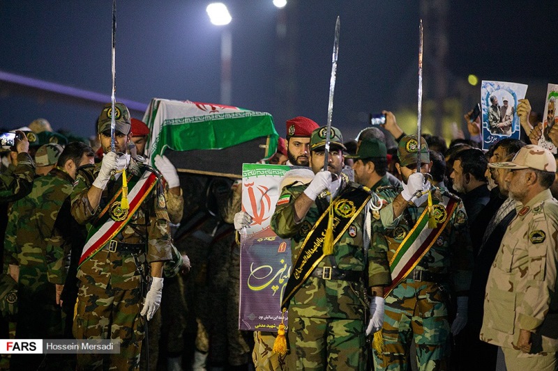پیکر شهید، پیکر مطهر سردار، سردار قاسم سلیمانی، ورود به میهن، شهید ابومهدی المهندس،