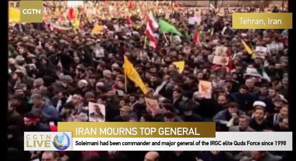 تشییع، شهدای مقاومت، شهید سردار قاسم سلیمانی، بازتاب جهانی، تهران، ایران، کرمان، اهواز، مشهد،