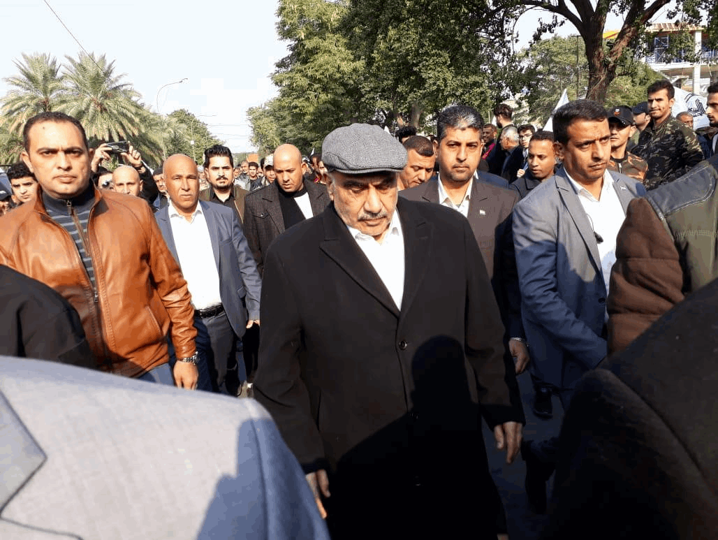 تشییع پیکر شهید سلیمانی، شهید المهندس، عراقی ها، مقامات سیاسی عراق، مردم عراق،