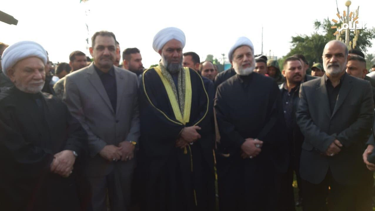 تشییع پیکر شهید سلیمانی، شهید المهندس، عراقی ها، مقامات سیاسی عراق، مردم عراق،