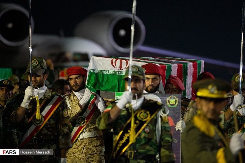 پیکر شهید، پیکر مطهر سردار، سردار قاسم سلیمانی، ورود به میهن، شهید ابومهدی المهندس،