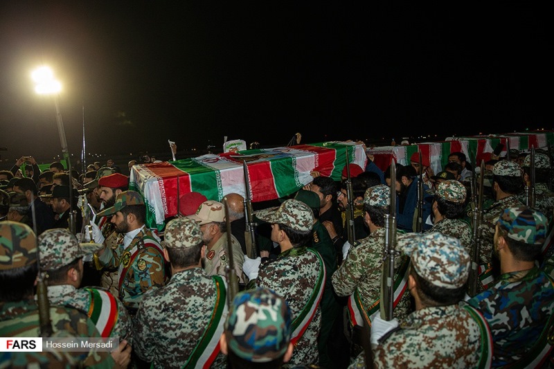 پیکر شهید، پیکر مطهر سردار، سردار قاسم سلیمانی، ورود به میهن، شهید ابومهدی المهندس،