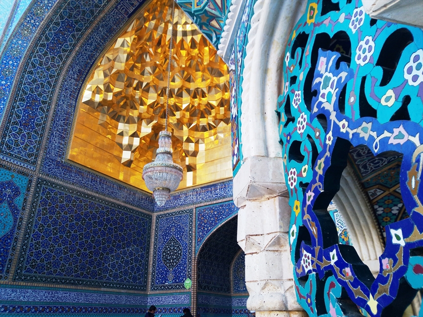 هنر کاشی و سنگ در حرم حضرت معصومه سلام الله 