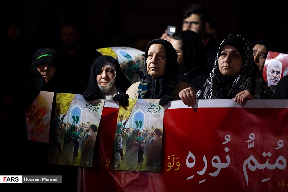 شام غریبان شهید«حاج قاسم سلیمانی» در میدان فلسطین