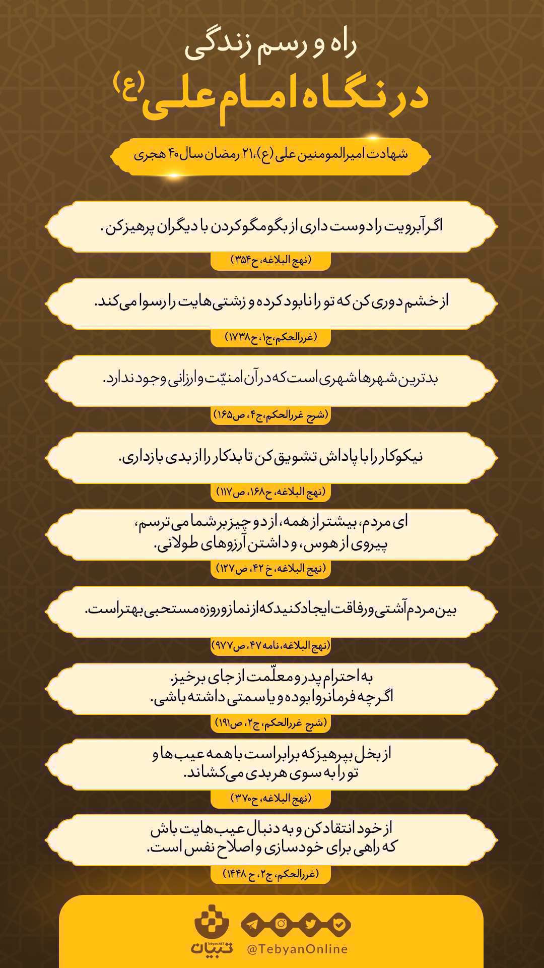 راه و رسم زندگی در نگاه امام علی (علیهالسلام) راه و رسم زندگی در نگاه امام علی (علیهالسلام)