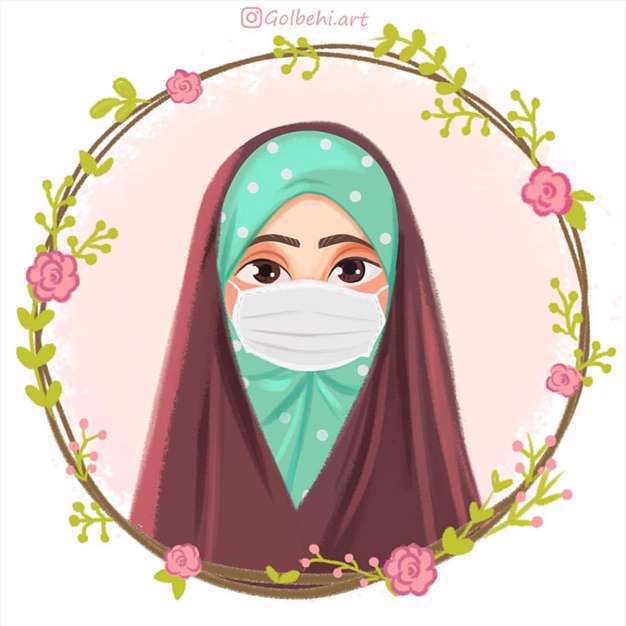 عکس پروفایل دخترونه من ماسک میزنم