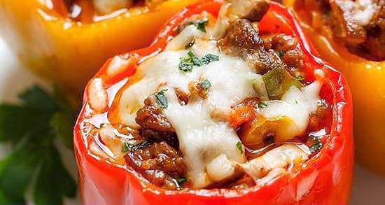 دلمه فلفل دلمه ای