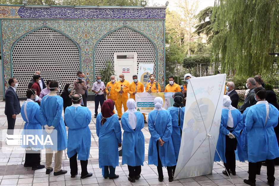 تجلیل آزادگان دفاع مقدس از مدافعان سلامت