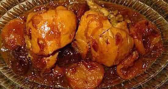خورش آلوچه با مرغ