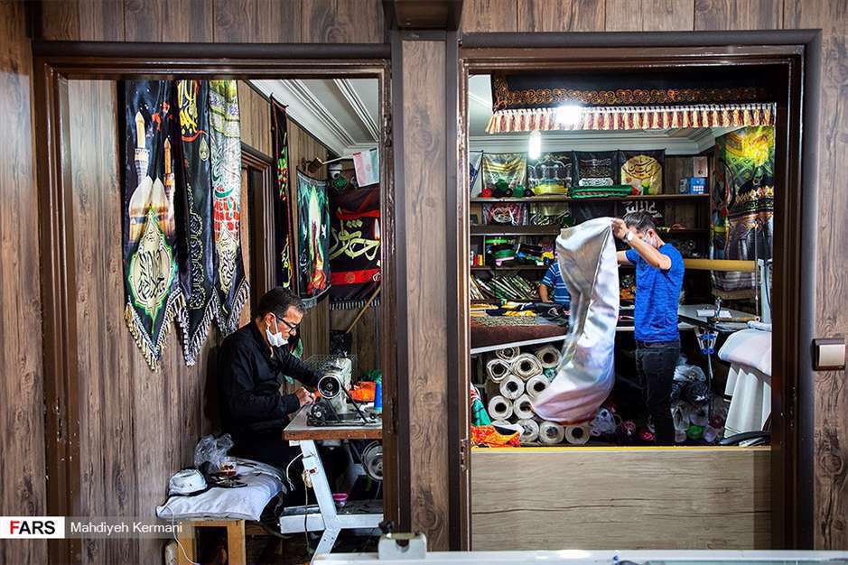 کارگاه دوخت پرچم های محرم