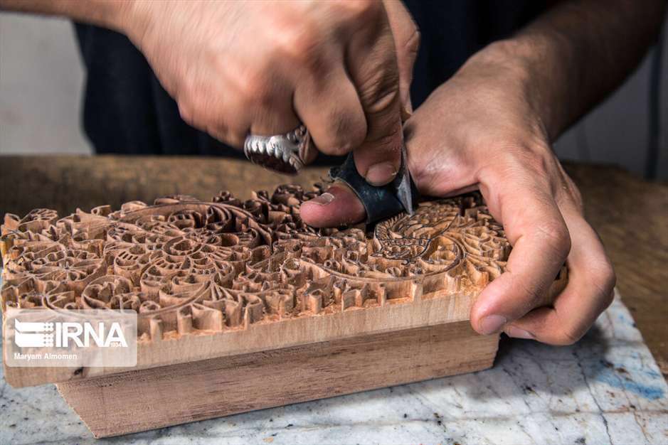 صنعت قلمکاری در بازار سنتی اصفهان