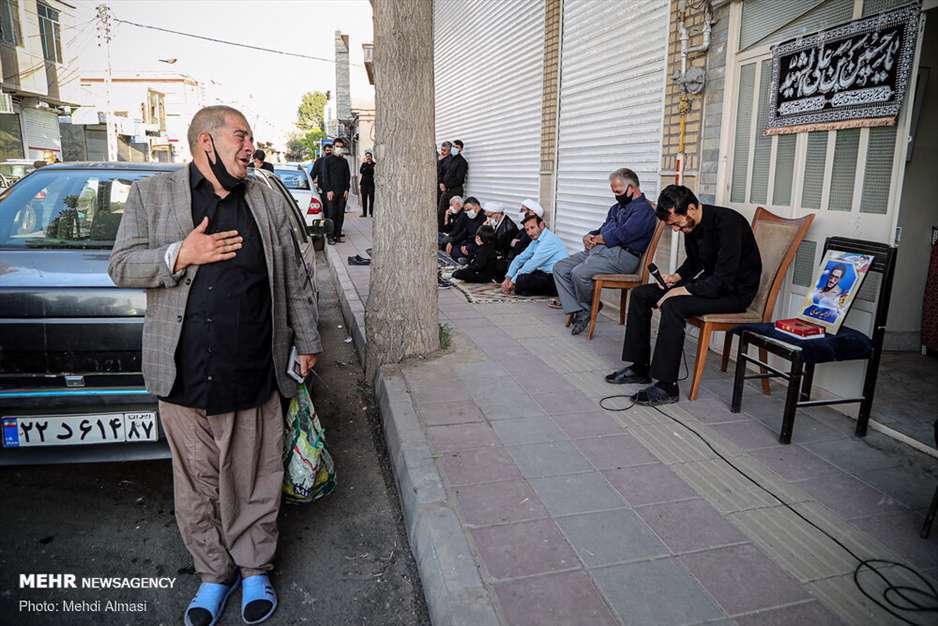 روضه مهدی رسولی در کوچه‌های شهر زنجان