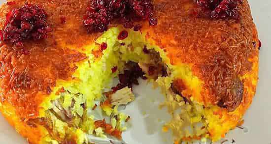 طرز تهیه ته چین مرغ بدون فر در قابلمه