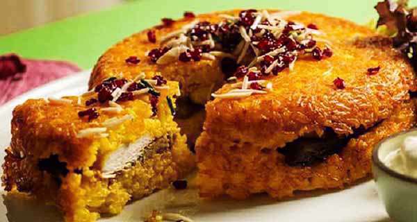 طرز تهیه ته چین مرغ و بادمجان