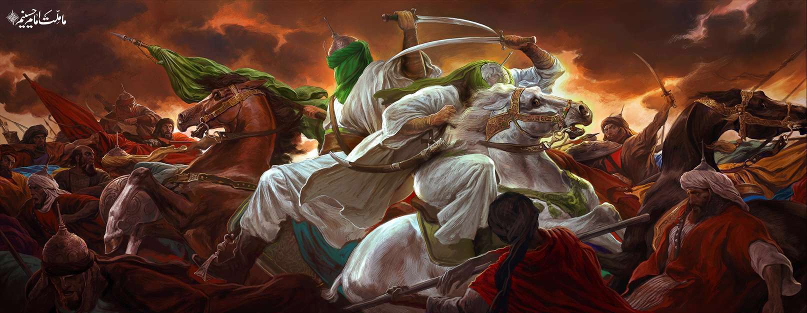 فایل اصلی و باکیفیت دیوارنگاره میدان ولیعصر با عنوان «در مصاف»