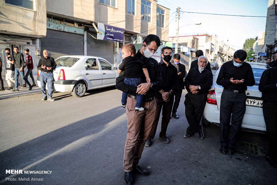 روضه مهدی رسولی در کوچه‌های شهر زنجان