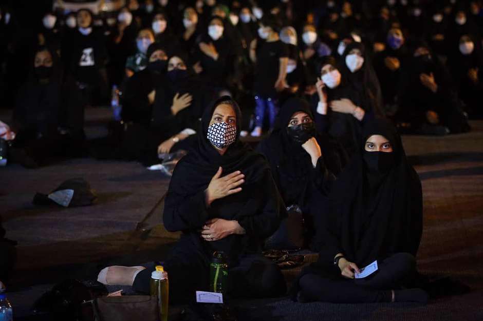 عزاداری محرم در محوطه میدان توپخانه [امام خمینی]