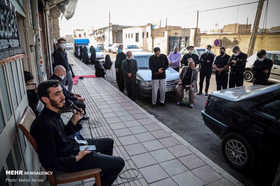 روضه مهدی رسولی در کوچه‌های شهر زنجان