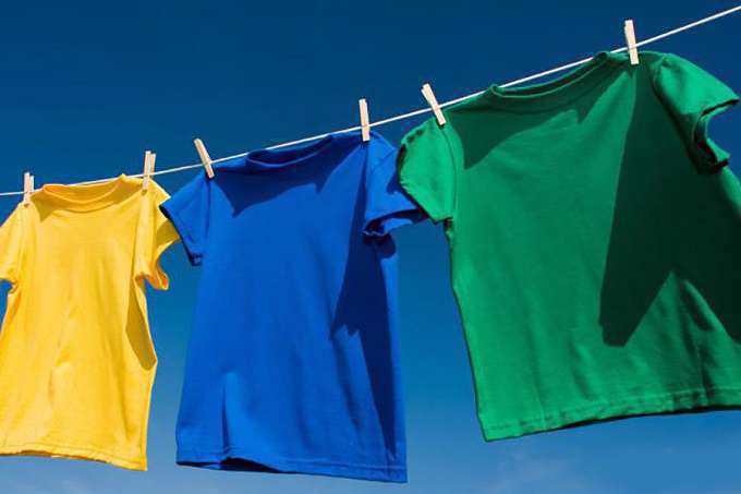 پهن کردن لباس، لباس شسته شده،