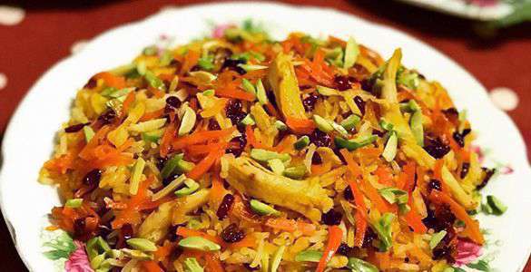 هویج پلو شیرازی