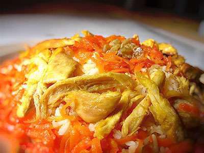 هویج پلو شیرازی