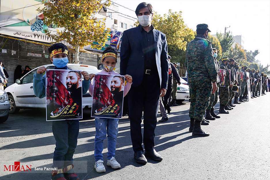 مراسم تشیع پیکر محمد محمدی، شهید امر به معروف