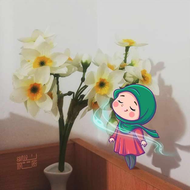 تصویر فانتزی و دخترانه با موضوع امام زمان