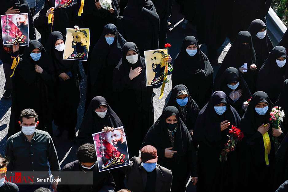 مراسم تشیع پیکر محمد محمدی، شهید امر به معروف