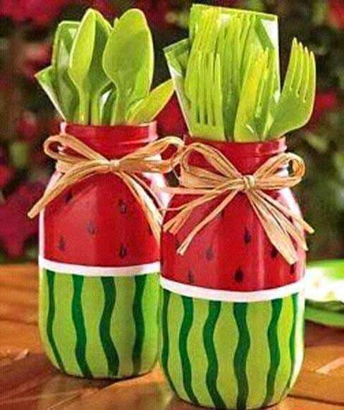 تزئین جا قاشقی برای سفره یلدا