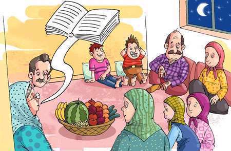 افسانههای ایرانی شب یلدا و ننه سرما